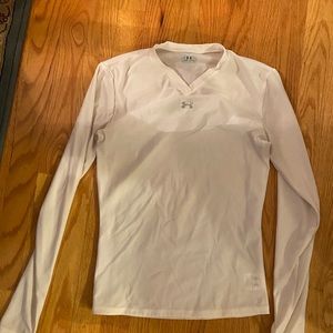 White Under Amor shirt